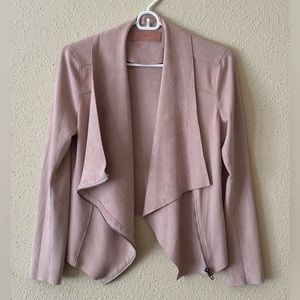 SOLD BlankNYC Blush Suede Jacket